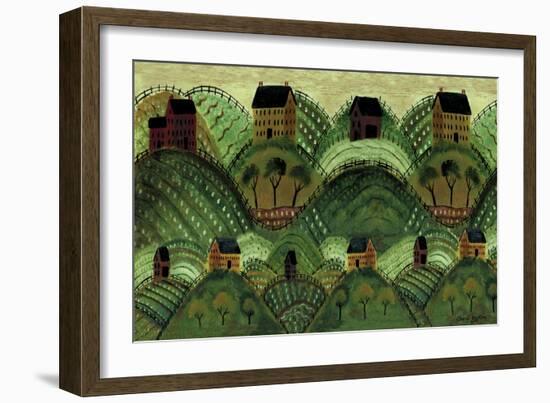Rolling Country Hills-Cheryl Bartley-Framed Giclee Print
