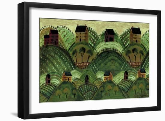 Rolling Country Hills-Cheryl Bartley-Framed Giclee Print