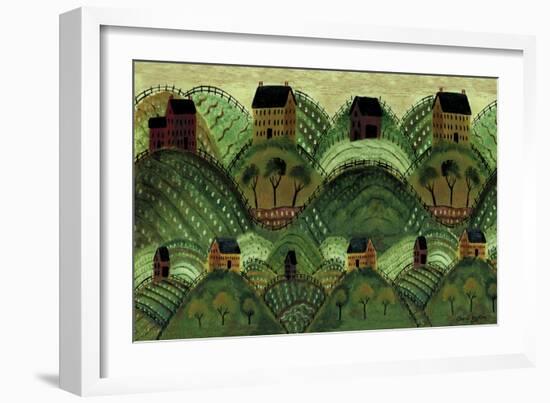 Rolling Country Hills-Cheryl Bartley-Framed Giclee Print