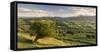 Rolling Countryside of the Brecon Beacons Near Crickhowell, South Wales-Adam Burton-Framed Stretched Canvas