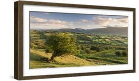 Rolling Countryside of the Brecon Beacons Near Crickhowell, South Wales-Adam Burton-Framed Photographic Print