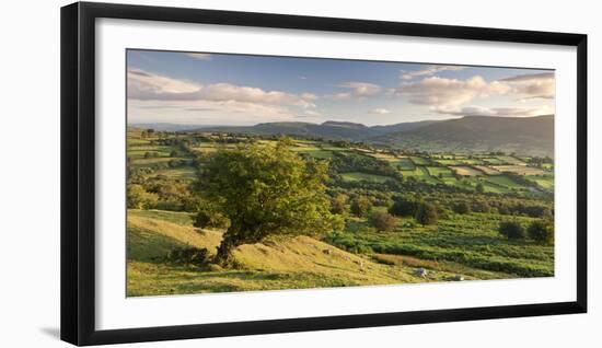 Rolling Countryside of the Brecon Beacons Near Crickhowell, South Wales-Adam Burton-Framed Photographic Print