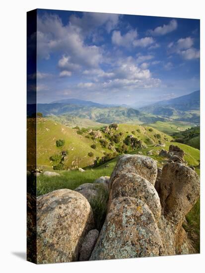 Rolling Green Hills of Central California-Ian Shive-Stretched Canvas