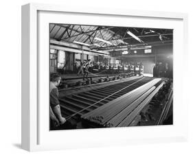 Rolling Hexagonal Rods, Edgar Allen Steel Foundry, Sheffield, South Yorkshire, 1962-Michael Walters-Framed Photographic Print