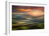 Rolling Hills at Sunset Copy-Ursula Abresch-Framed Photographic Print