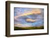 Rolling Hills of Green Spring Wheat and Evening Bright Clouds-Terry Eggers-Framed Photographic Print