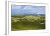 Rolling Hills of Spring Wheat Fields, Tuscany, Italy-Terry Eggers-Framed Photographic Print