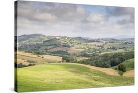 Rolling hills of the Val di Spoleto, Umbria, Italy, Europe-Julian Elliott-Stretched Canvas