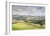 Rolling hills of the Val di Spoleto, Umbria, Italy, Europe-Julian Elliott-Framed Photographic Print