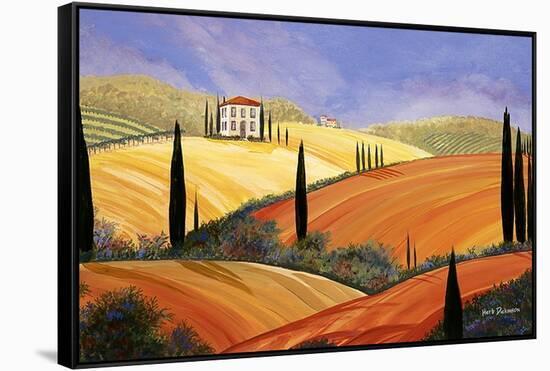 Rolling Hills Of Tuscany-Herb Dickinson-Framed Stretched Canvas