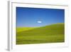 Rolling Hills of Wheat with Lone Cloud-Terry Eggers-Framed Photographic Print