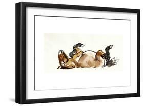 Rolling Horse (Przewalski), 2013-Mark Adlington-Framed Giclee Print