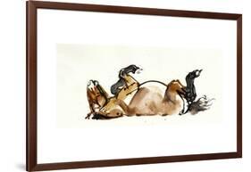 Rolling Horse (Przewalski), 2013-Mark Adlington-Framed Giclee Print