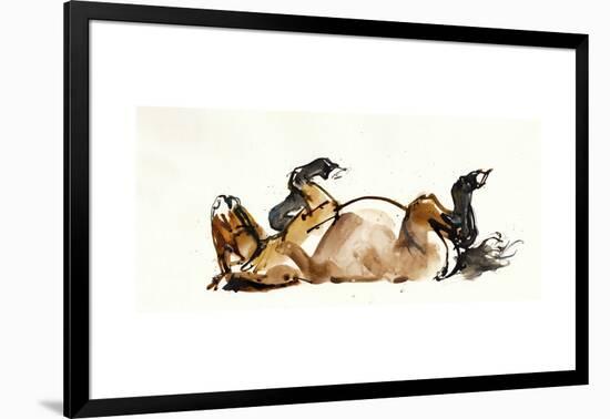 Rolling Horse (Przewalski), 2013-Mark Adlington-Framed Giclee Print