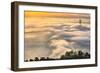 Rolling In, Sunshine and Fog at Golden Gate Bridge, San Francisco Bay Area-Vincent James-Framed Photographic Print