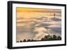 Rolling In, Sunshine and Fog at Golden Gate Bridge, San Francisco Bay Area-Vincent James-Framed Photographic Print