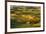 Rolling landscape of wheat fields and distant red barn viewed from Steptoe Butte, Palouse farming r-Adam Jones-Framed Photographic Print