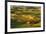 Rolling landscape of wheat fields and distant red barn viewed from Steptoe Butte, Palouse farming r-Adam Jones-Framed Photographic Print