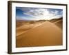 Rolling Orange Sand Dunes and Sand Ripples in the Erg Chebbi Sand Sea Near Merzouga, Morocco-Lee Frost-Framed Photographic Print