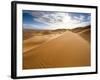 Rolling Orange Sand Dunes and Sand Ripples in the Erg Chebbi Sand Sea Near Merzouga, Morocco-Lee Frost-Framed Photographic Print