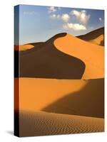 Rolling Orange Sand Dunes and Sand Ripples in the Erg Chebbi Sand Sea Near Merzouga, Morocco-Lee Frost-Stretched Canvas