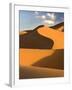 Rolling Orange Sand Dunes and Sand Ripples in the Erg Chebbi Sand Sea Near Merzouga, Morocco-Lee Frost-Framed Photographic Print