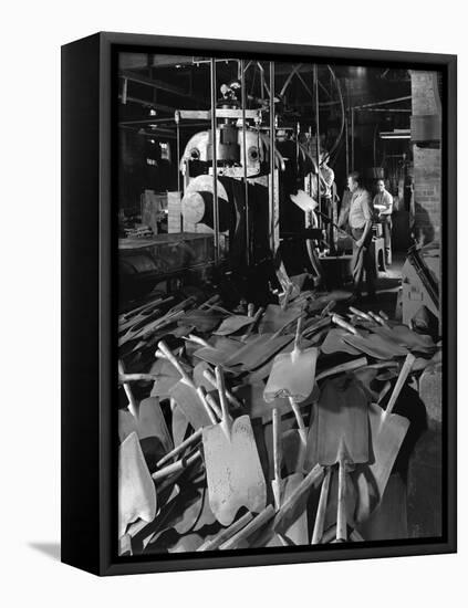 Rolling Spade Blades, Everlast Tools, Sheffield, South Yorkshire, 1965-Michael Walters-Framed Stretched Canvas