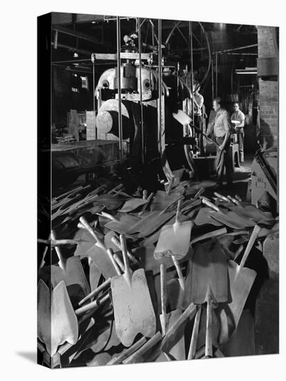 Rolling Spade Blades, Everlast Tools, Sheffield, South Yorkshire, 1965-Michael Walters-Stretched Canvas