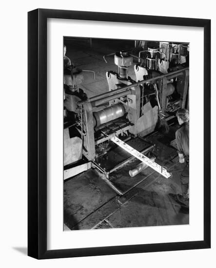 Rolling Steel, J Beardshaw and Sons, Sheffield, South Yorkshire, 1963-Michael Walters-Framed Photographic Print