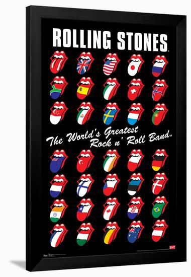 Rolling Stones - Grid-Trends International-Framed Poster