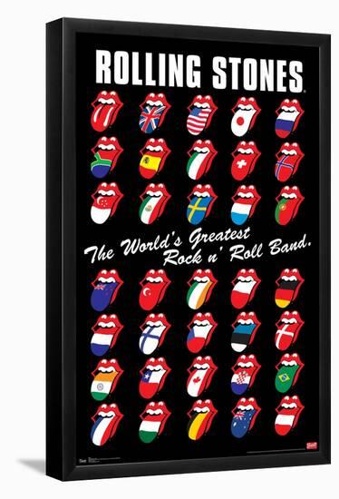 Rolling Stones - Grid-Trends International-Framed Poster