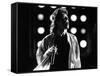 Rolling Stones Lead Singer Mick Jagger Performing at the Live Aid Concert-null-Framed Stretched Canvas