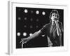 Rolling Stones Lead Singer Mick Jagger Performing at the Live Aid Concert-null-Framed Premium Photographic Print