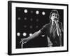 Rolling Stones Lead Singer Mick Jagger Performing at the Live Aid Concert-null-Framed Premium Photographic Print