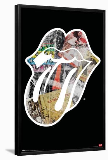 Rolling Stones - Logo-Trends International-Framed Poster