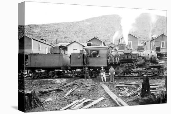 Rolling Thunder in a Clearcut Camp-Clark Kinsey-Stretched Canvas