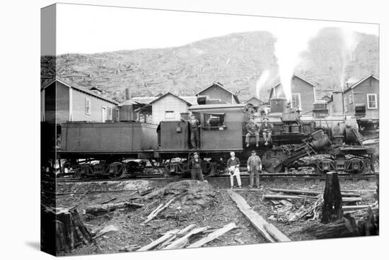 Rolling Thunder in a Clearcut Camp-Clark Kinsey-Stretched Canvas