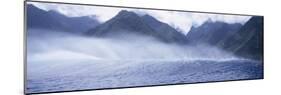 Rolling Waves and Mountains, Tahiti, French Polynesia-null-Mounted Photographic Print