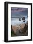 Rolling waves of the Pacific Ocean onto Garrapata Beach in Big Sur, California-Sheila Haddad-Framed Photographic Print