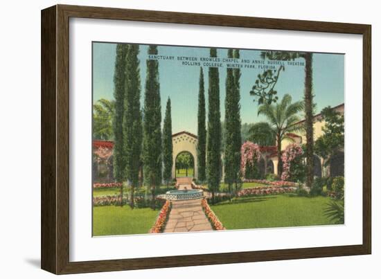 Rollins College Campus, Winter Park-null-Framed Art Print