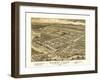 Rollinsford, New Hampshire - Panoramic Map-Lantern Press-Framed Art Print