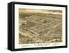 Rollinsford, New Hampshire - Panoramic Map-Lantern Press-Framed Stretched Canvas