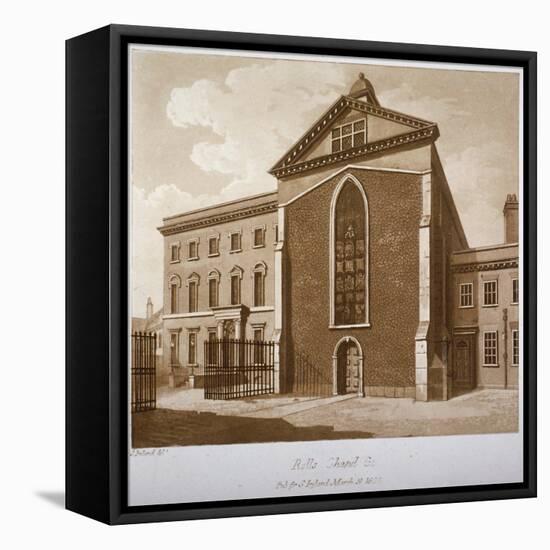 Rolls Chapel, Chancery Lane, City of London, 1800-Samuel Ireland-Framed Stretched Canvas