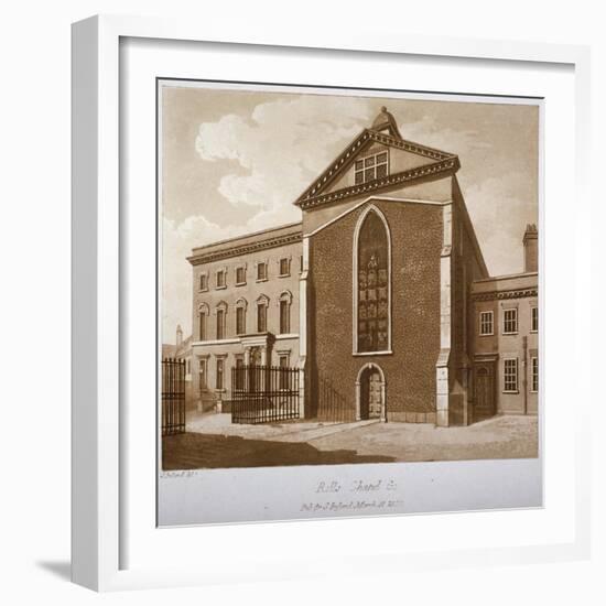 Rolls Chapel, Chancery Lane, City of London, 1800-Samuel Ireland-Framed Giclee Print