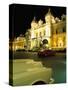 Rolls Royce and Ferrari Parked in Front of the Casino at Night, Monte Carlo, Monaco-Ruth Tomlinson-Stretched Canvas