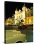 Rolls Royce and Ferrari Parked in Front of the Casino at Night, Monte Carlo, Monaco-Ruth Tomlinson-Stretched Canvas