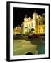 Rolls Royce and Ferrari Parked in Front of the Casino at Night, Monte Carlo, Monaco-Ruth Tomlinson-Framed Photographic Print