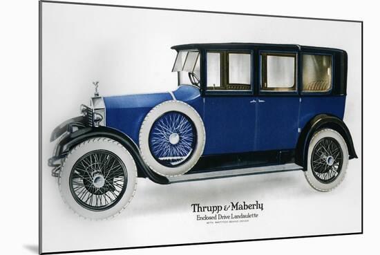 Rolls-Royce Enclosed Drive Landaulette with Partition Behind the Driver, C1910-1929-null-Mounted Giclee Print