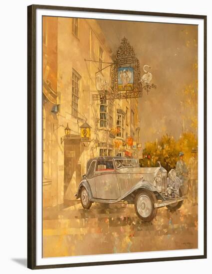 Rolls Royce outside the Swan Hotel, Market Harborough-Peter Miller-Framed Premium Giclee Print