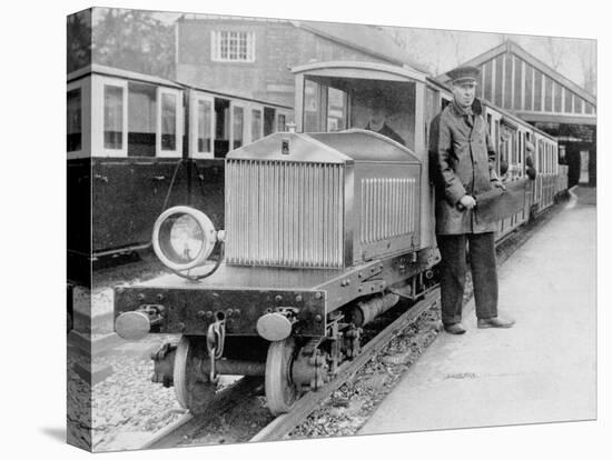 Rolls-Royce Silver Ghost Locomotive on the Romney, Hythe and Dymchurch Railway, 1933-null-Stretched Canvas